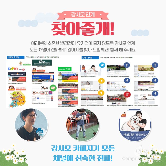 지난 2016년 4월 8일  전주 서신동 천변에서는 코코라는 강아지가 실종됐다. 제보를 요청!