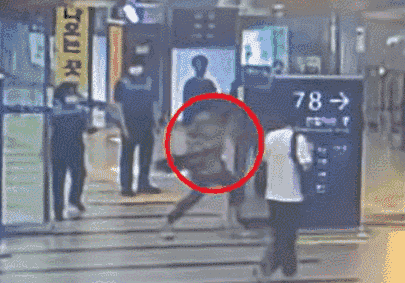 "퍽" "퍽".... 평택역에서 강아지를 안내판에 심하게 내리치고 바닥으로 내던진 학대남성! 충격(영상)